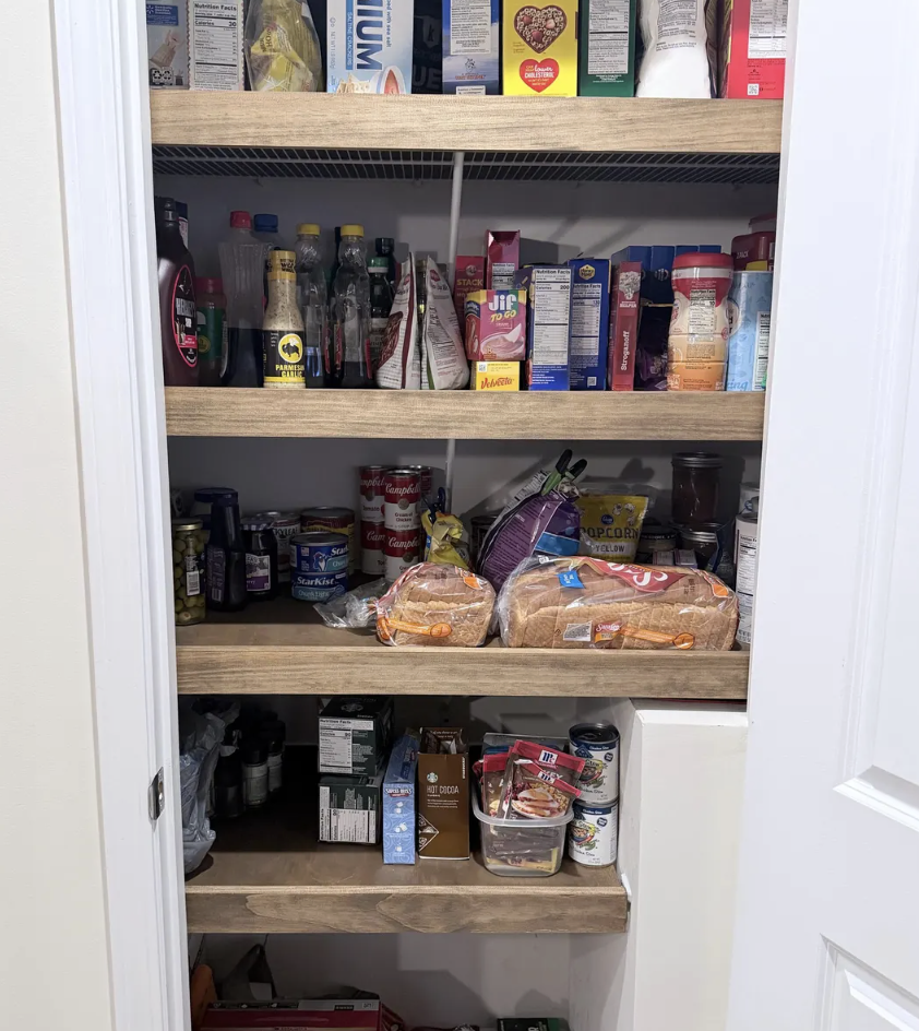 Pantry shelving detail